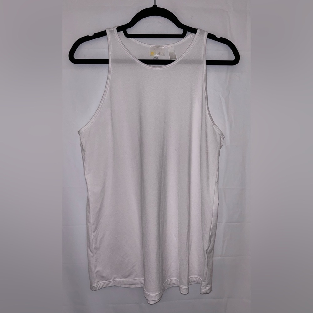 ZELLA Athletic Workout Tank Top- White/ Size Medium